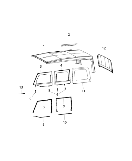 Window Tailgate Diagram for 6NT05RU5AA