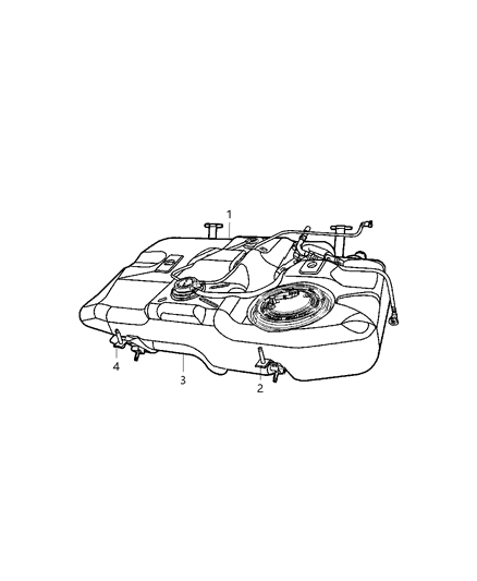 Tank Fuel Diagram for 5105135AH