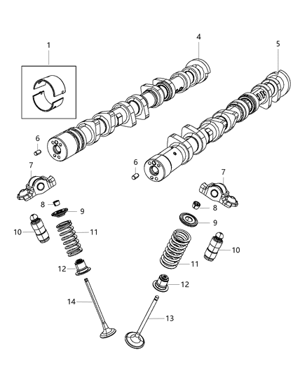 Camshaft Intake Diagram for 5047647AC