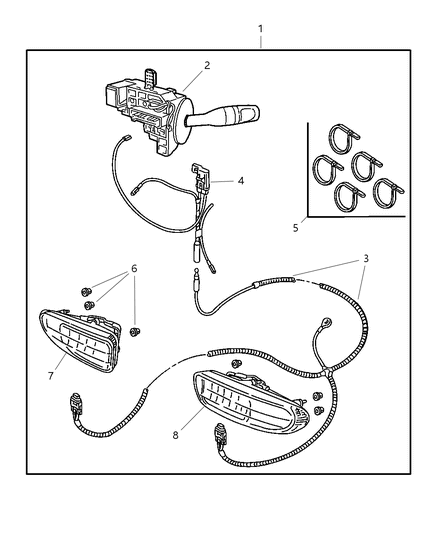 2000 Dodge Neon Switch Multifunction Diagram for 4794306AB