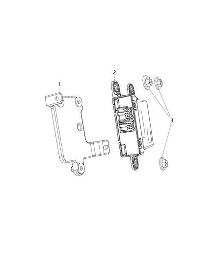 Bracket Module Diagram for 68341240AA