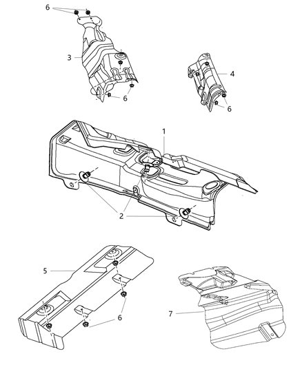 Silencer Tunnel Diagram for 5115768AC