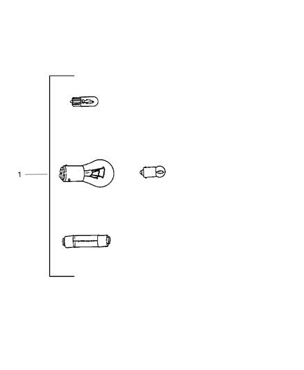 2004 Chrysler Crossfire Bulb Diagram for 5104646AA