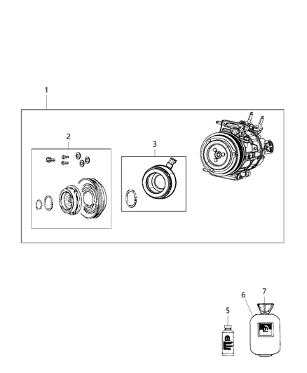 Lubricant Compressor 1 Ounce Standard Ms-9176 Diagram for 5114554GC