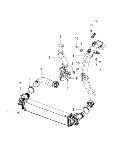 Screw M6X20 Diagram for 68236886AA