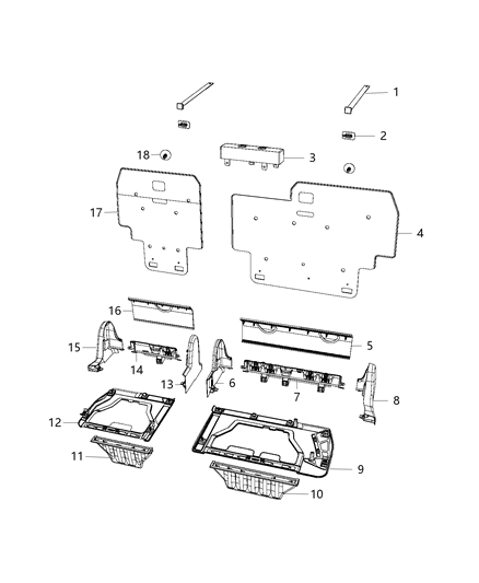 Shield Seat Right Outboard Diagram for 5RU30PD2AB