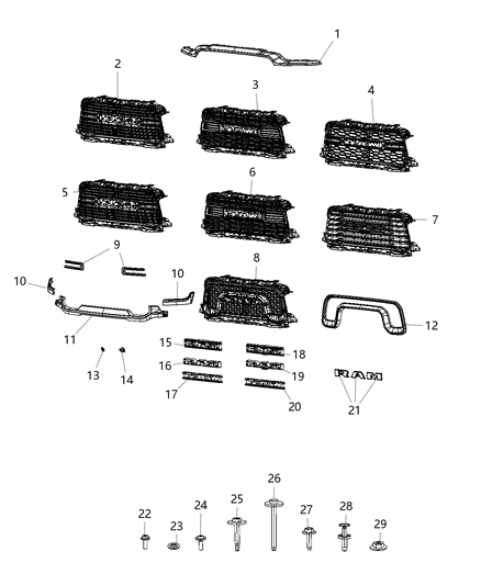 Backing Plate Emblem Diagram for 68459113AA