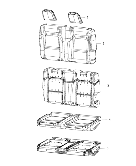 Cover Rear Seat Back Diagram for 6PT85NR3AD