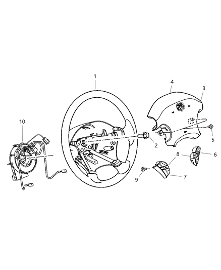 Wheel Steering Diagram for RB25WL8AA