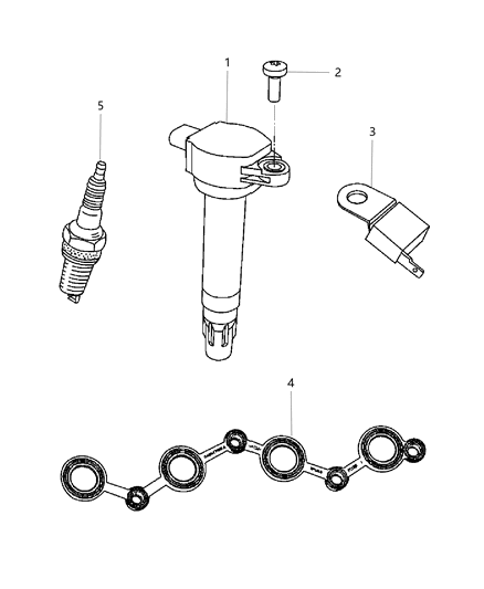 2007 Chrysler PT Cruiser Coil Ignition Diagram for 4606824AB