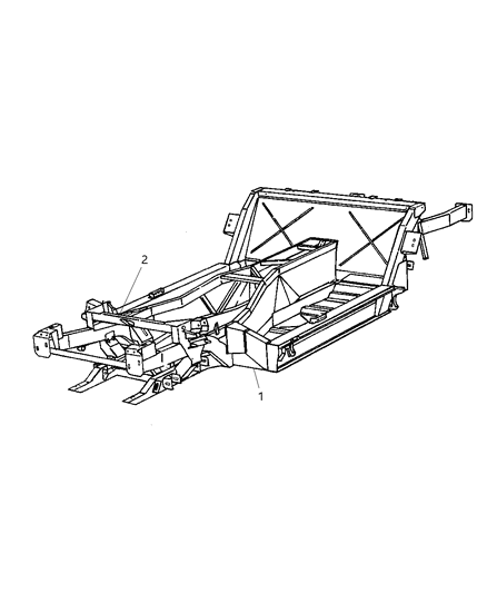 Frame Chassis Diagram for 4865494AE