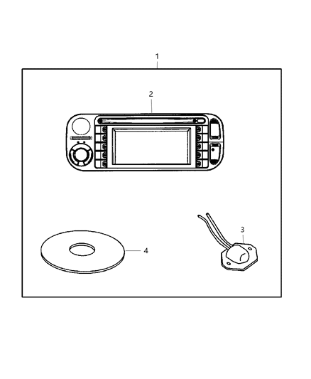 2023 Jeep Grand Wagoneer L Radio AM/FM CD W/Nav/Dvd & CD - Ctrl Diagram for 82208715AC