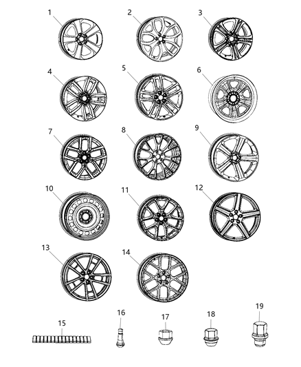 Wheel Aluminum Diagram for 6DD07NTSAB