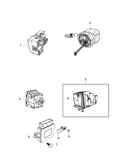 Clip Mounting Diagram for 68199655AA