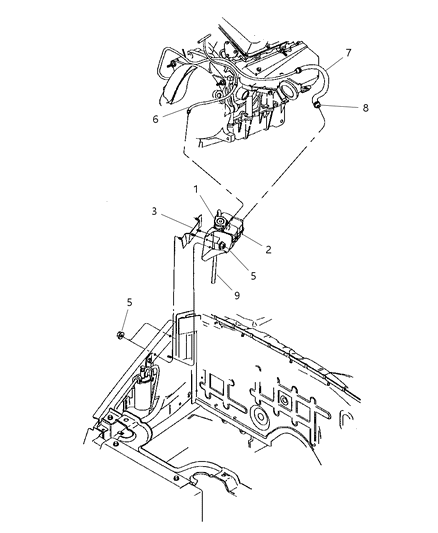 2013 Dodge Durango Hose Heater Return Diagram for 4786927