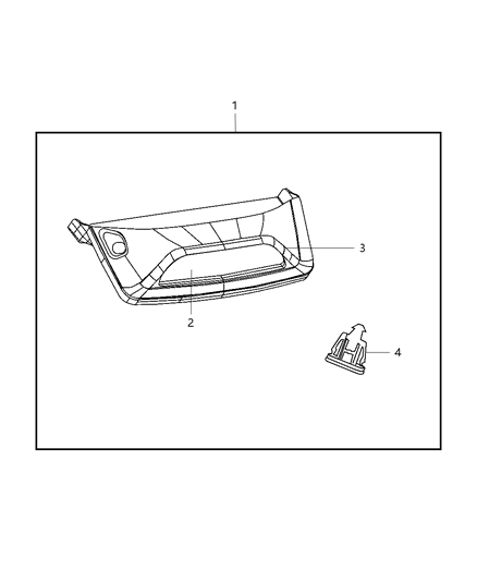 2011 Dodge Caliber Bezel Diagram for 68002918AA