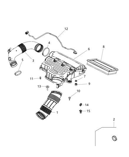 Bolt And Coned Washer Diagram for 68267895AA