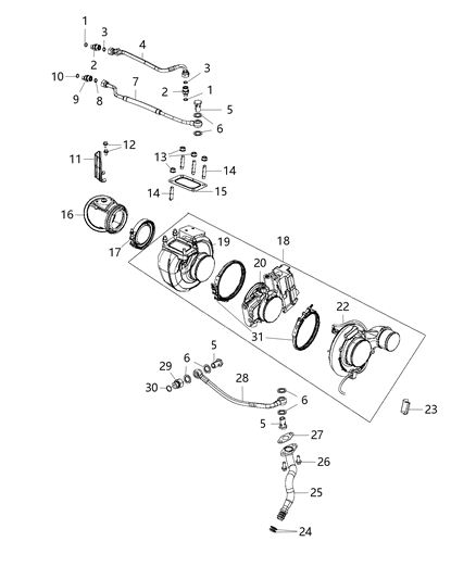 2011 Jeep Patriot Fitting Male Diagram for 68206028AA