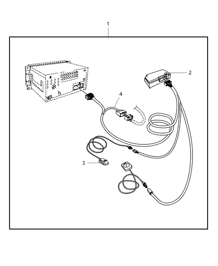 2001 Chrysler Voyager Telematics Module for Vehicles with Navigation Radios Diagram for 5064448AD