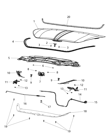 Bracket Fascia Support Diagram for 5182621AB