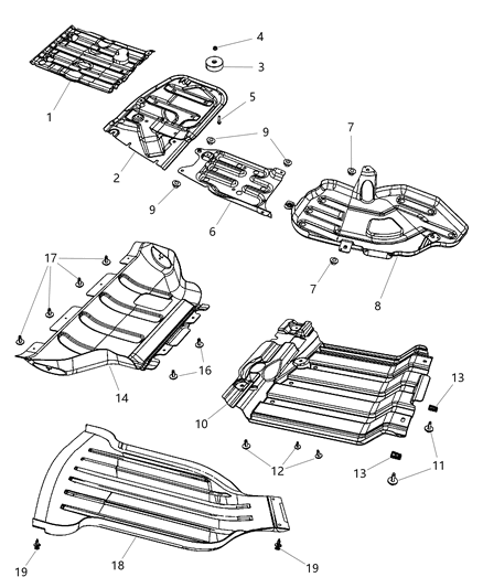 Damper Transfer Case Diagram for 52108696AB