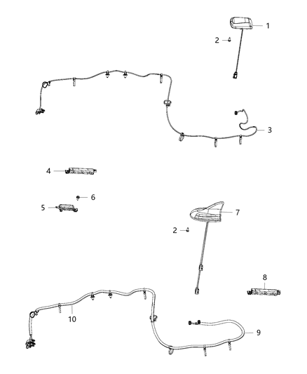 1987 Dodge Lancer Amplifier Antenna Diagram for 68209701AA