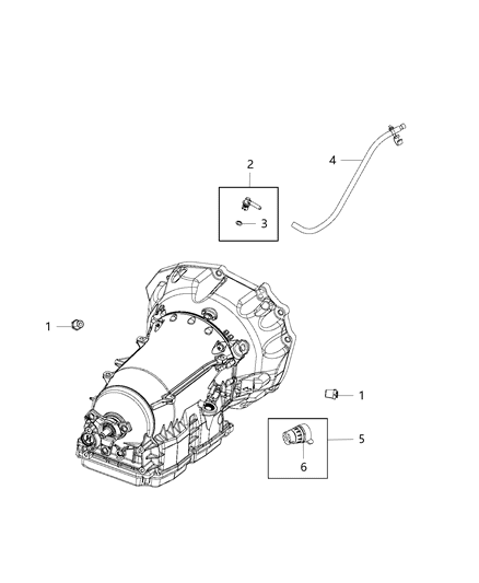 2009 Dodge Challenger Hose Transmission Vent Diagram for 4591981AC