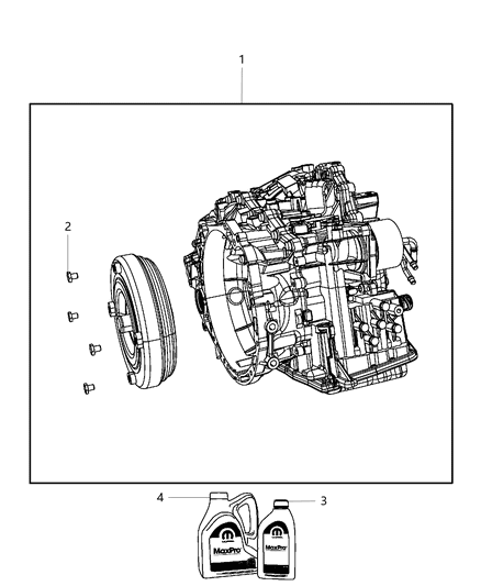 2015 Jeep Compass Fluid Automatic Transmission 5 Liter Diagram for 5191185AB