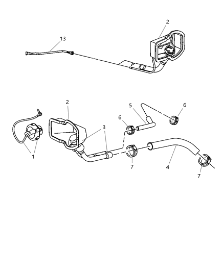 1995 Chrysler LHS Cap Fuel Filler Diagram for 5278632AE