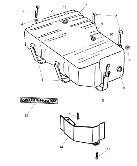 2019 Ram 3500 Stud, Support Strap Diagram for 6031760