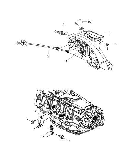 PRNDL Bezel Gear Selector Includes Mat Diagram for 68004146AE