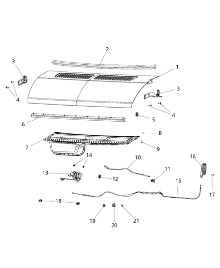 Nut Hexagon Flange M6X1 Diagram for 4725928AA