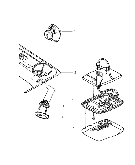 Speaker Instrument Panel Diagram for 56008795