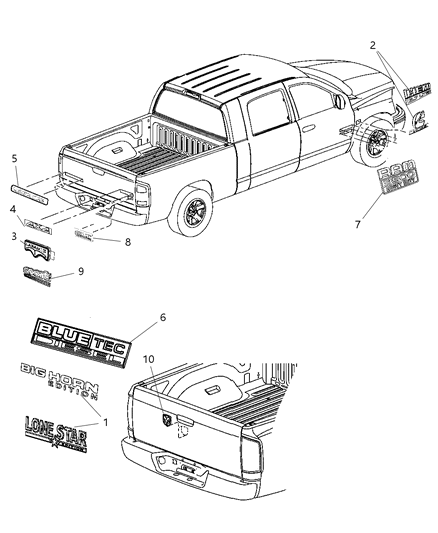 Nameplate Diagram for 55372159AA