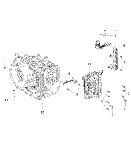 2008 Jeep Grand Cherokee Speed Sensor Assembly Input Output Diagram for 68192772AA