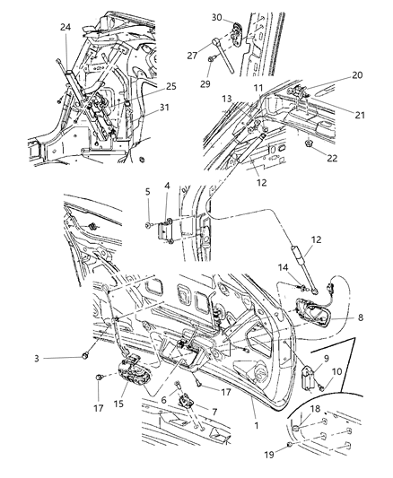 Propeller Liftgate Diagram for 5054246AB