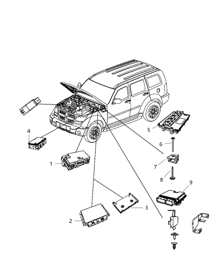 Module Transmission Control Diagram for 5150434AB