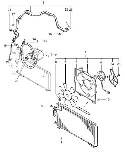 Bolt, W/Washer (8X30) 1995 Diagram for MS240148