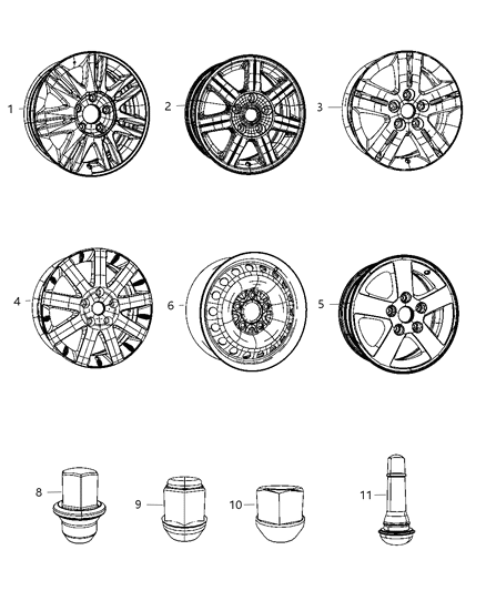 Bracket Low Tire Pressure Warning Module Diagram for 56029416AA