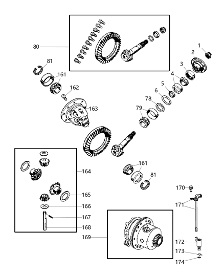 Retaining Ring/Shim Differential Bearing 4.18Mm Diagram for 52114096AA