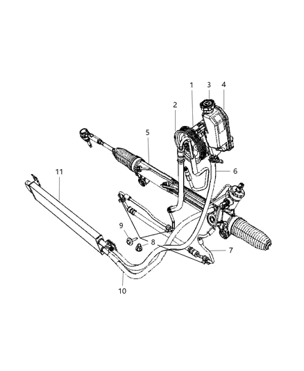 2021 Jeep Grand Cherokee L Pump Assembly Power Steering With Pulley Diagram for 5142893AA
