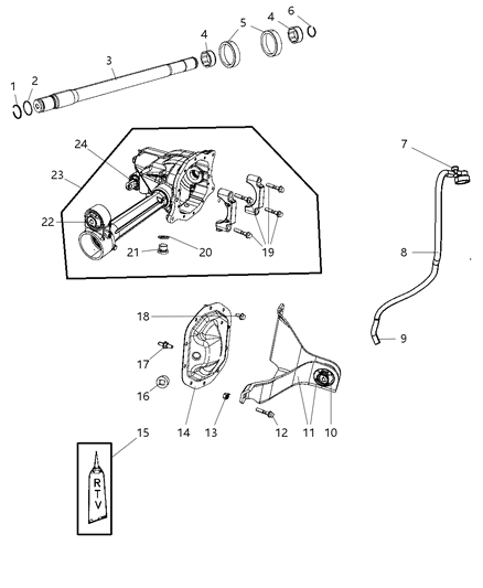 Plug Drain Diagram for 5066054AA