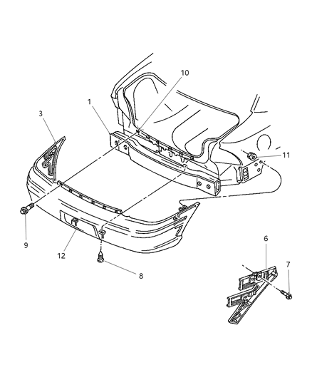 Fascia, Rear Diagram for 4741657