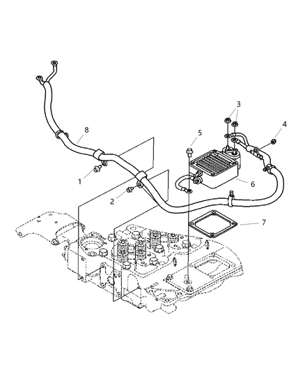 1997 Chrysler Concorde Heater Engine Diagram for 5086720AB