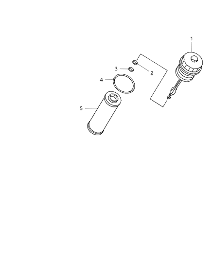 2011 Dodge Charger Filter Engine Oil Diagram for 68091826AA
