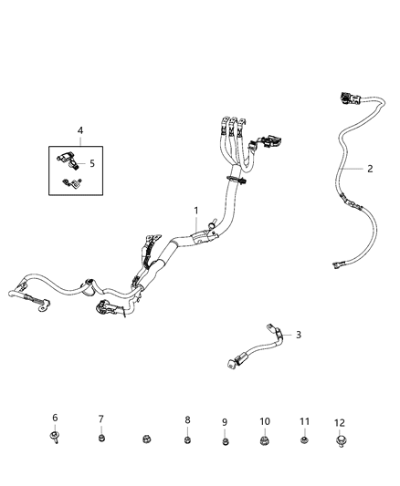 1990 Dodge Ram 50 Wiring Battery Positive Diagram for 68347356AC
