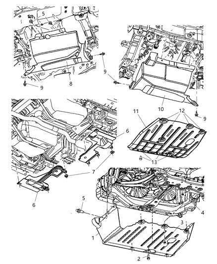 Panel Close Out Diagram for 5116058AA