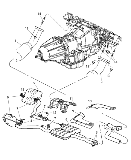 Shield Exhaust Tailpipe Diagram for 4780892AC