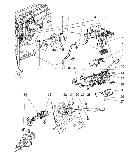 Bracket Gearshift Diagram for 55351142AB