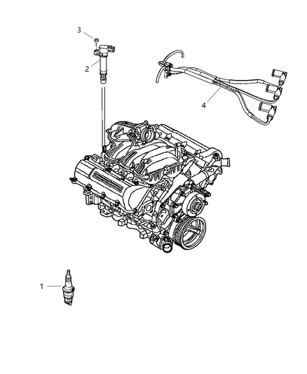 2009 Jeep Commander Coil Ignition Diagram for 5149199AA